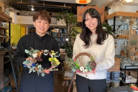 秋冬の人気No.1『オリジナルリースづくり』